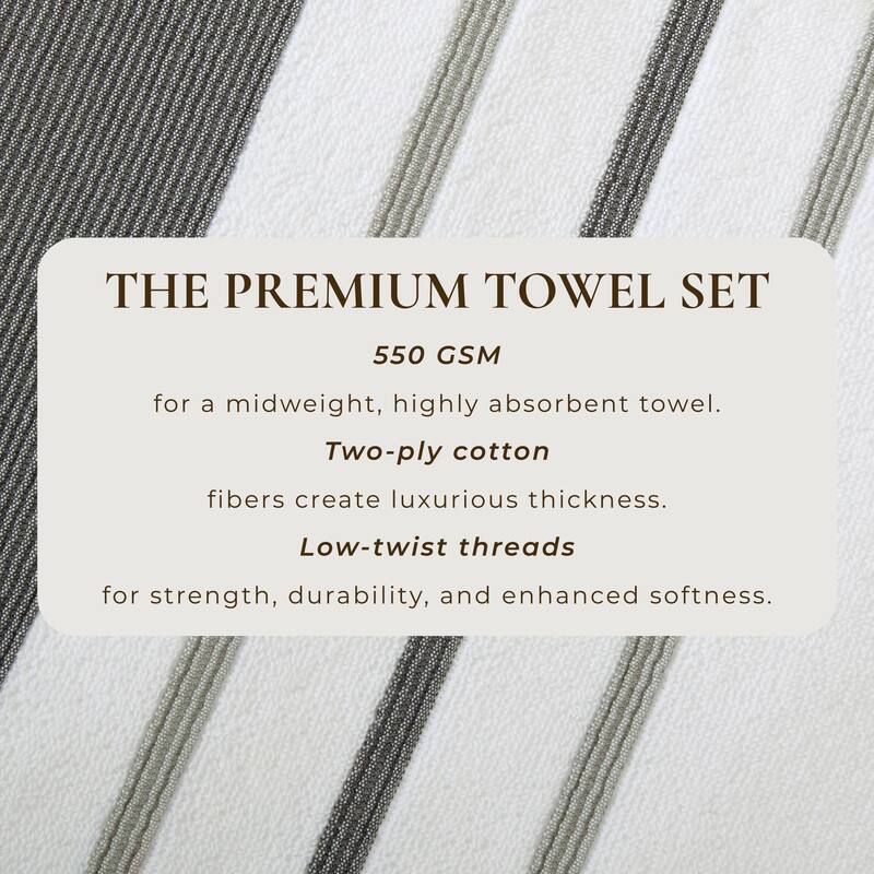 Linery & Co. Luxury Cotton Decorative Towel Set.