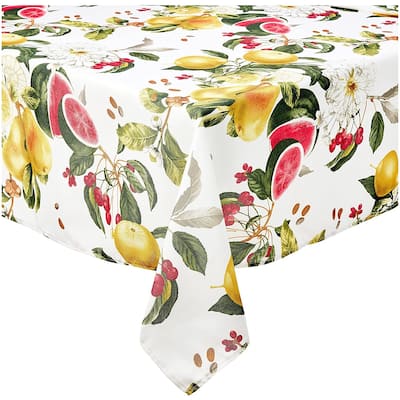 Violet Linen European Frutella Vintage Botanique Fruits Tablecloth