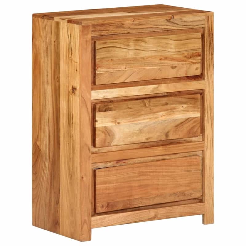 vidaXL Drawer Cabinet Honey brown Solid acacia wood Medium