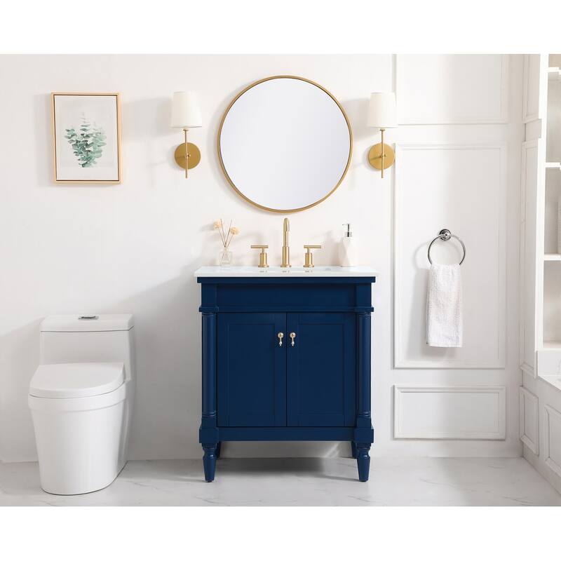 Elegant Lighting VF13030-VW Lexington 30" Free Standing Single Basin