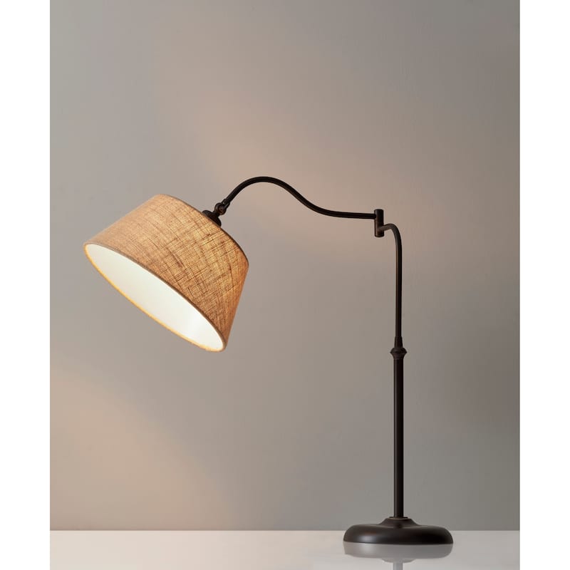 Adesso Antique Bronze Rodeo Table Lamp