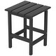 preview thumbnail 44 of 71, POLYTRENDS Laguna HDPE Eco-Friendly Outdoor Square Patio Side Table Gray