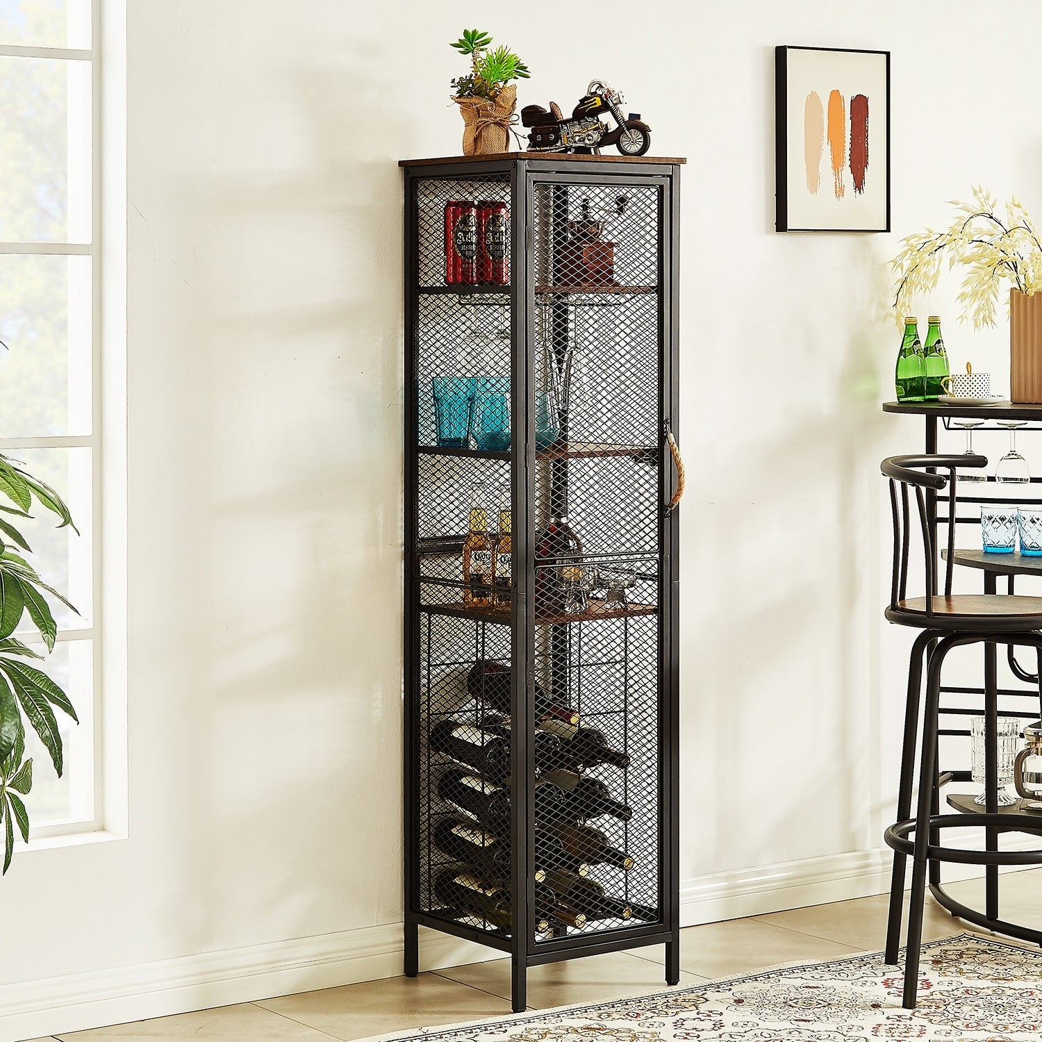 Steel mesh wine racks 2025