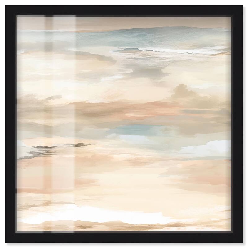 Roseate Skyfall I Shadowbox by Art Remedy - Black - 12" x 12"