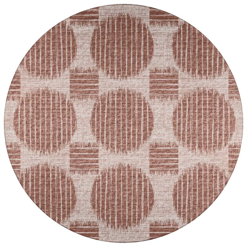 Indoor/ Outdoor Yuma Circles Washable Rug