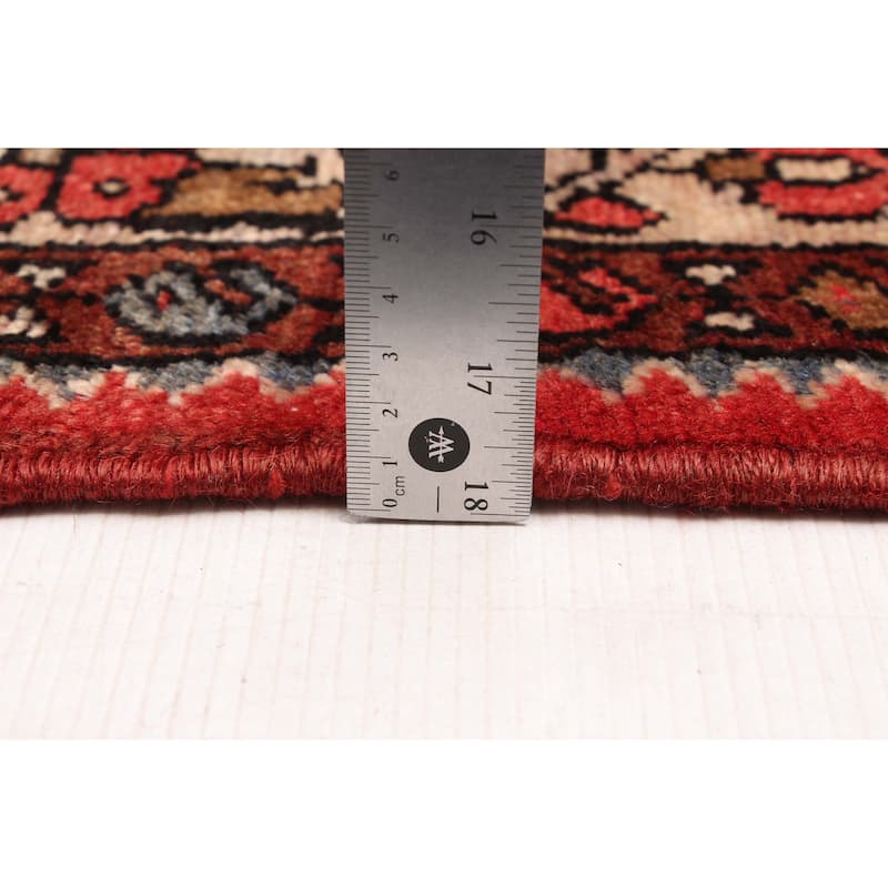 ECARPETGALLERY Hand-knotted Andelz Black, Red Wool Rug - 3'8 x 9'2