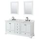 Option White / White Carrara Marble Top / Matte Black