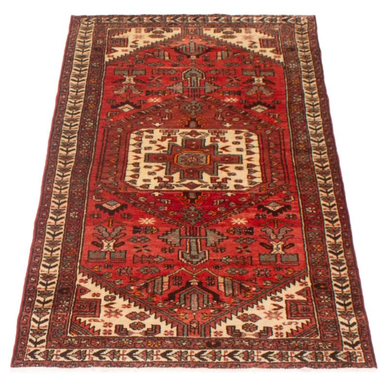 ECARPETGALLERY Hand-knotted Anadol Red Wool Rug - 3'2 x 6'4