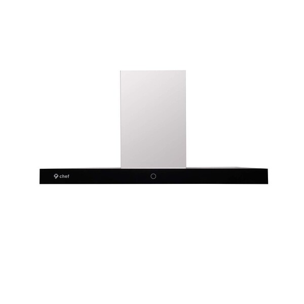 JQG7505 FOTILE Slant Vent Series 30 1000 CFM Under Cabinet or Wall Mount Range  Hood with Motion Activation in Black Tempered Glass