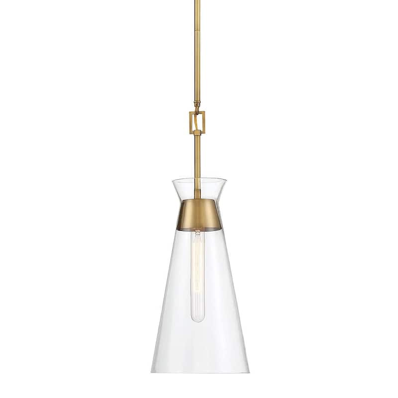 Savoy House 7-1831-1 Lakewood 8" Wide Mini Pendant - Warm Brass
