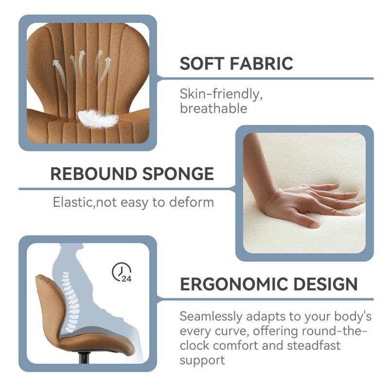 Bar Stools Set of 2 Modern Swivel Bar Chairs, Barstools Counter Height with High Backrest, Easy 3-5 Minute Assembly