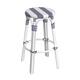 Option White/Navy Stripe/ White Rattan Frame