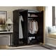 preview thumbnail 23 of 43, Palace Imports 100% Solid Wood Kyle 3-Door Wardrobe Armoire with Raised Panel or Mirrored Doors