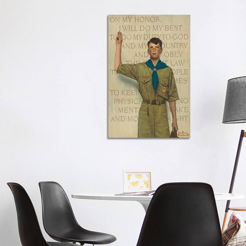 iCanvas "I Will Do My Best" by Norman Rockwell Canvas Print - 40x26x1.5