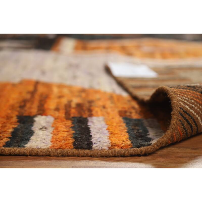 Geometric Moroccan Area Rug Handmade Bedroom Wool Carpet - 6'11" x 9'10"