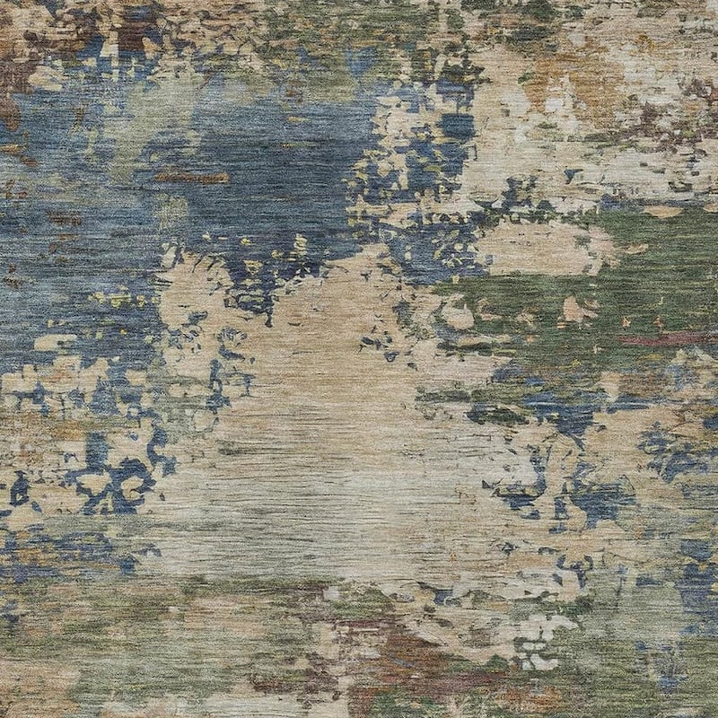 HomeRoots Abstract Transitional Rectangle Outdoor Rug - 8' X 10'