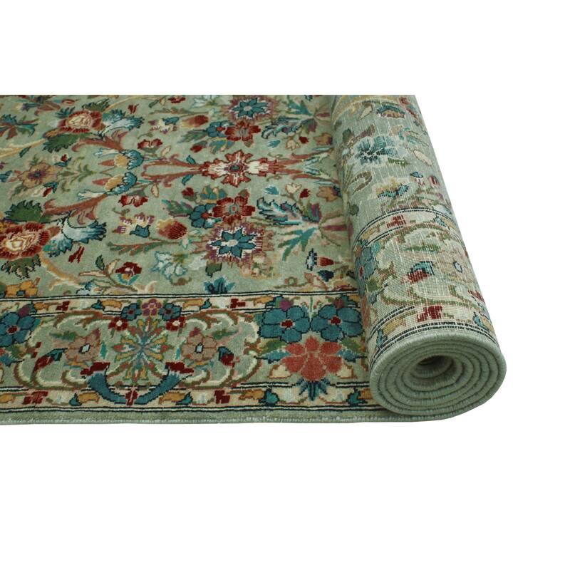 Pak-Persian Eliu Grey/Ivory Runner - 2'6" x 11'11"