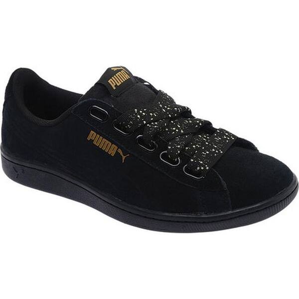 Shop Puma Women S Vikky Ribbon Dots Sneaker Puma Black Puma Black