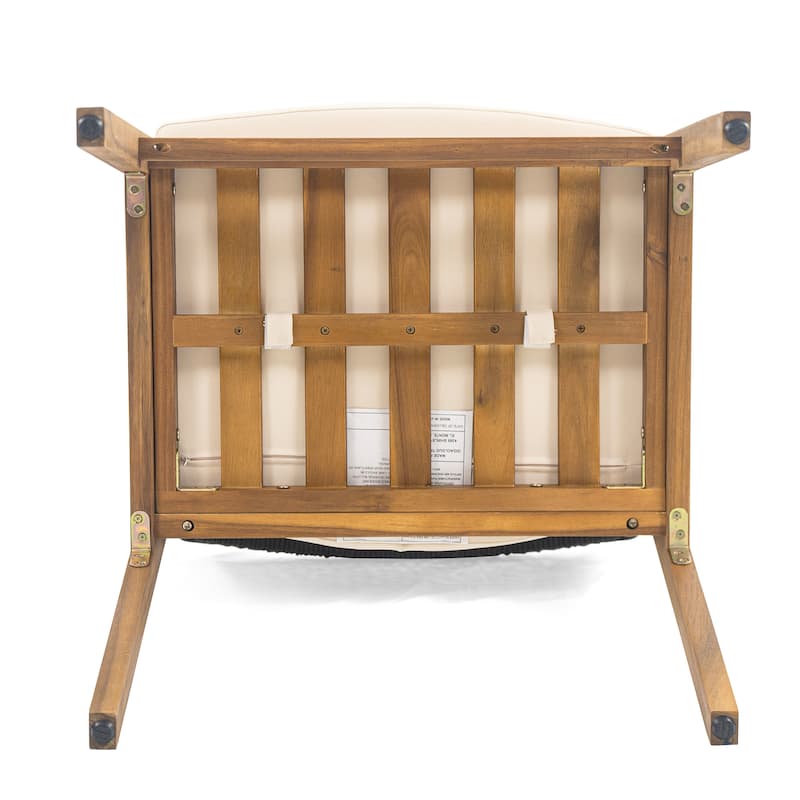 Christopher Knight Home - Lucas Acacia Wood Outdoor 6 Piece Dining Set with Rope Woven Backrest