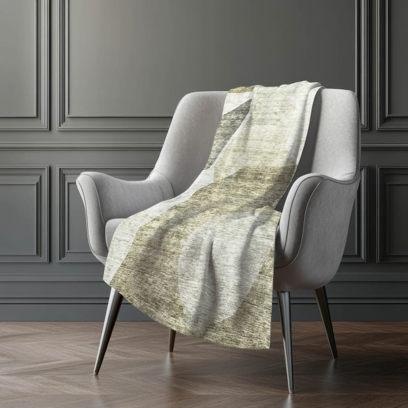Premium Machine Washable Casual Contemporary Sherpa Throw Blanket