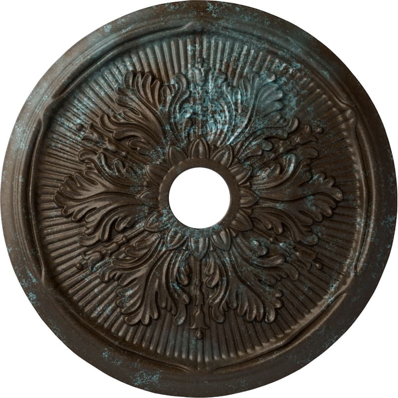 23 3/4"OD x 3 5/8"ID x 1 7/8"P Luton Leaf Ceiling Medallion