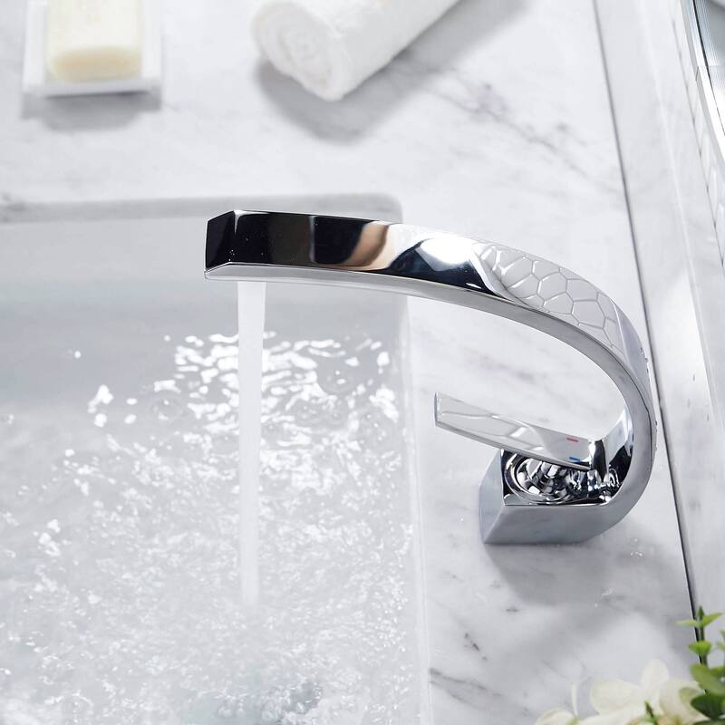 FORIOUS 41030 Single Hole Arch Bathroom Sink Vessel Faucet
