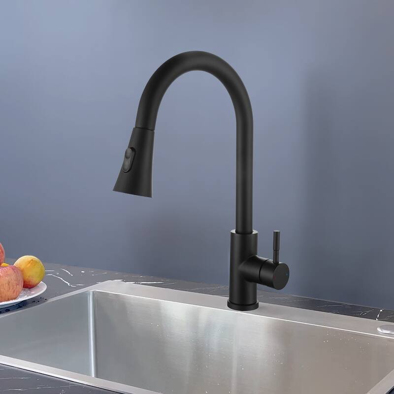 Topcraft High-arc Pull Down kitchen Sink Faucet
