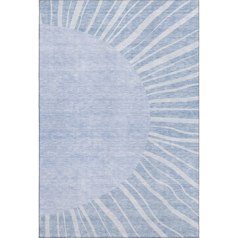 Premium Washable Super Soft Contemporary Rays Mayfield Rug