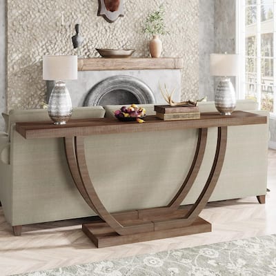 Console Entryway Table Farmhouse, 63 Inches Sofa Table for Entryway