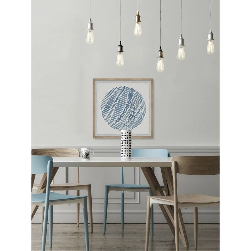 Rustic Blue Wall Art Print - Home Decor Painting, Farmhouse Style Picture for Living Room