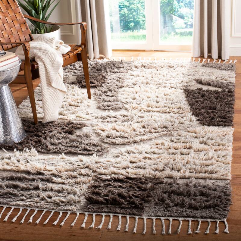 SAFAVIEH Hand-knotted Kenya Saiko Southwestern Tribal Wool Rug