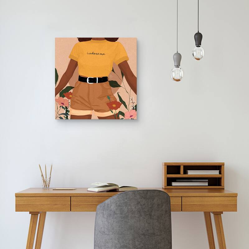 I Adore Me by Princella Canvas Art Print