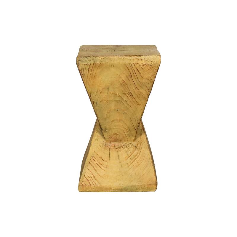 Outdoor Concrete Side Table, Morden Geometric End Table for Home Decor