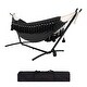 preview thumbnail 12 of 86, Double Cotton Hammock with Space Saving Steel Stand