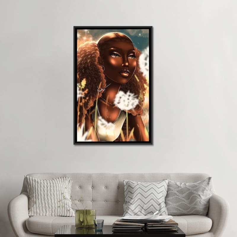 iCanvas "Dandelion" by Nandi L. Fernandez Framed Canvas Print