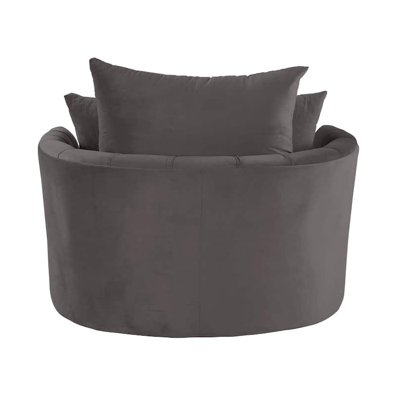 Cavinder Tufted Accent Swivel Chair