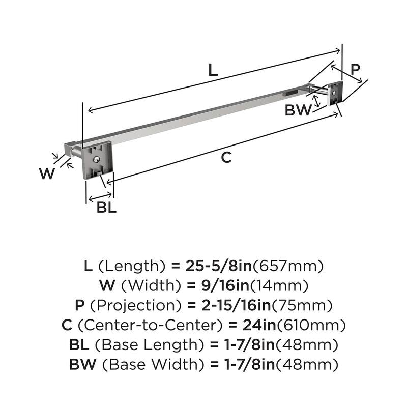 Appoint Chrome Traditional 24 in (610 mm) Towel Bar
