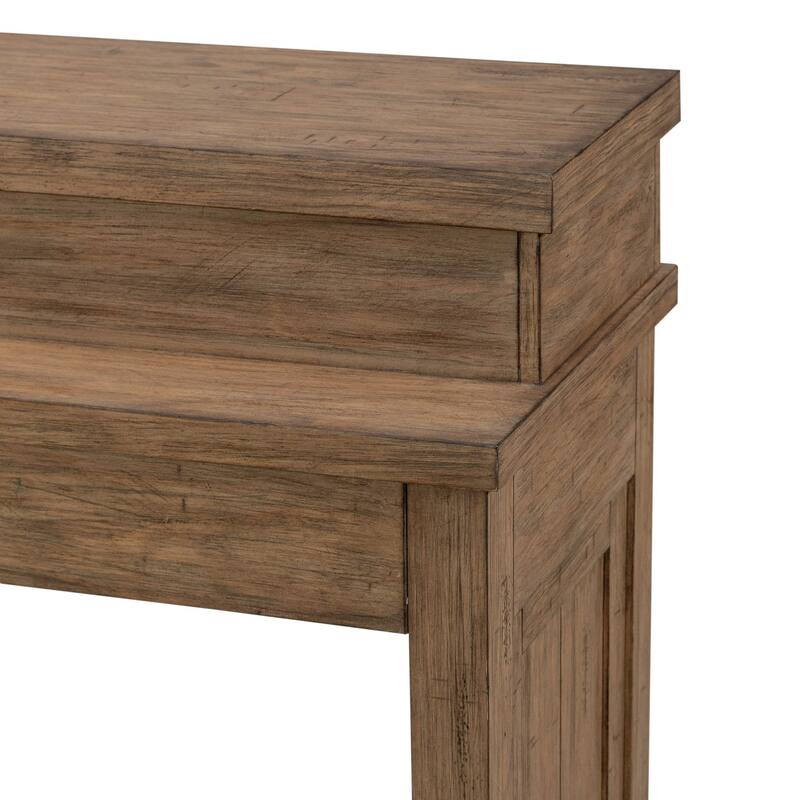 Pinebrook Ridge Weathered Toffee Console Bar Table