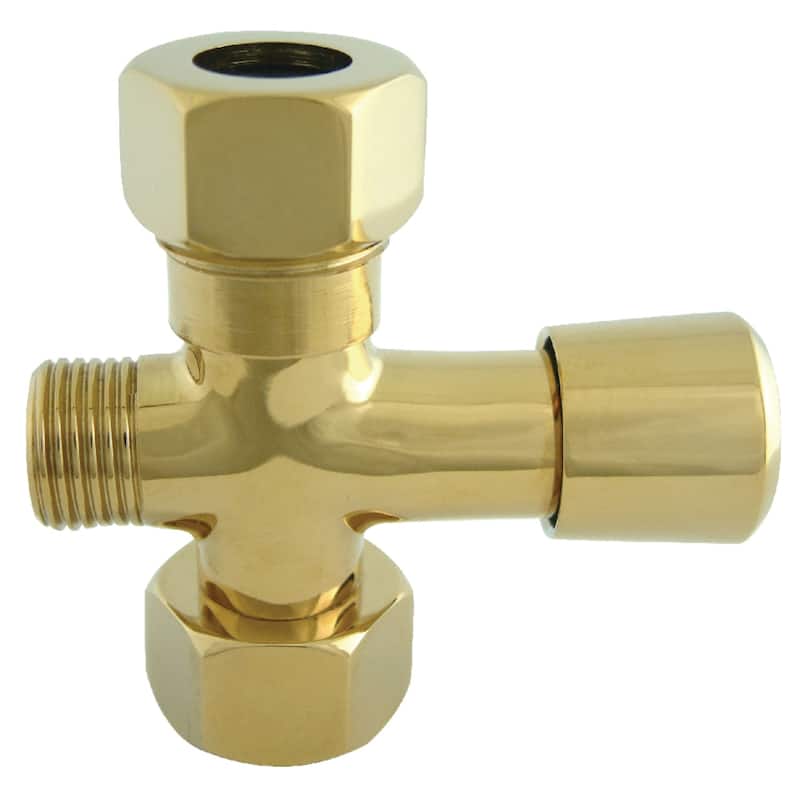 Vintage Shower Diverter - Polished Brass