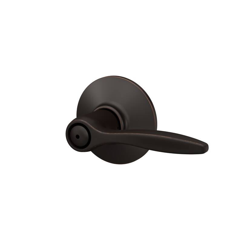 Schlage F40-DEL Delfayo Privacy Door Lever Set with Plymouth Trim from