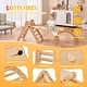 preview thumbnail 19 of 26, VEVOR Pikler Triangle Set Toddler Climbing Toys Indoor Playground, Ramp, and Arch, Montessori Climbing Set