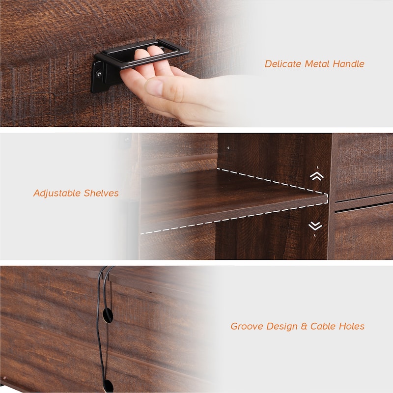 Modern Farmhouse TV Stand for up to 85" 110" 140" TVs