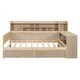 preview thumbnail 8 of 7, Twin Daybed with Storage Shelves, Drawers, and Desk