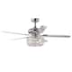 Silver Orchid Campbell 42-inch Chrome Lighted Ceiling Fan - Remote