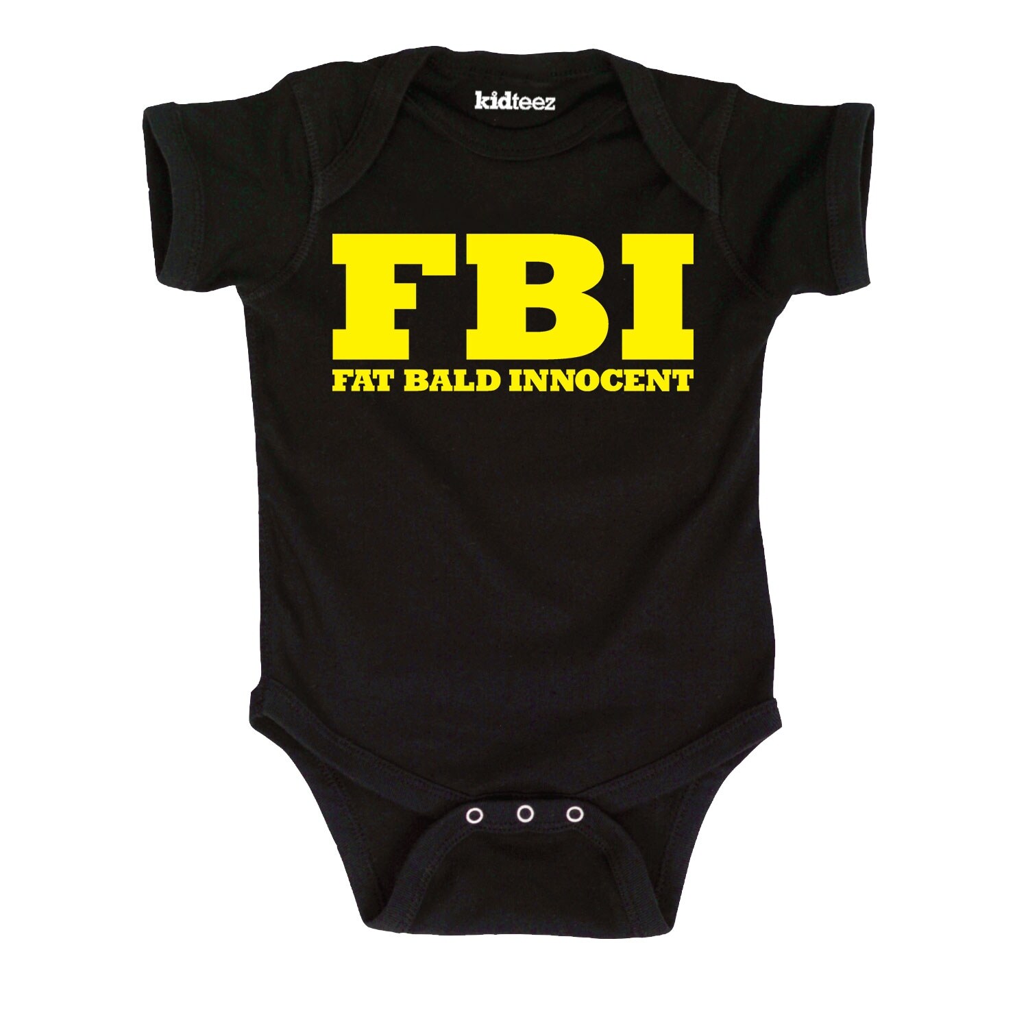 Shop Fbi Fat Bald Innocent Cute Baby Funny Novelty Baby One Piece