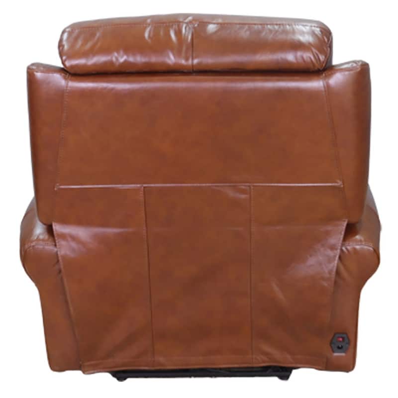 Hydeline Royce Zero Gravity Power Recline and Headrest Top Grain Leather Recliner
