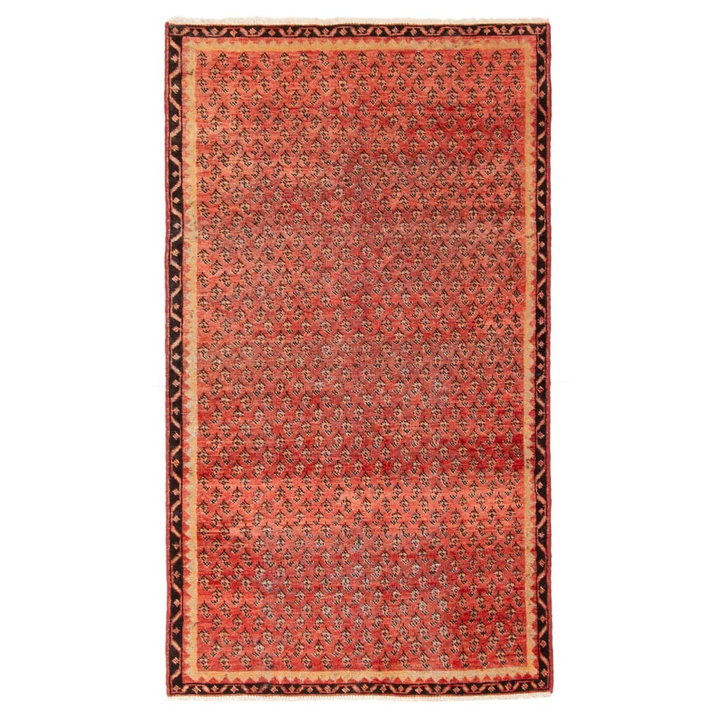 ECARPETGALLERY Hand-knotted Andelz Red Wool Rug - 3'1 x 5'8