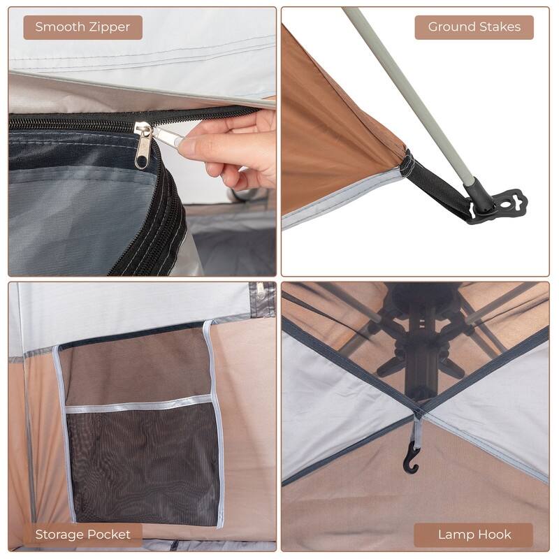 Four-Person Family Tent Camping Tent Quick Opening