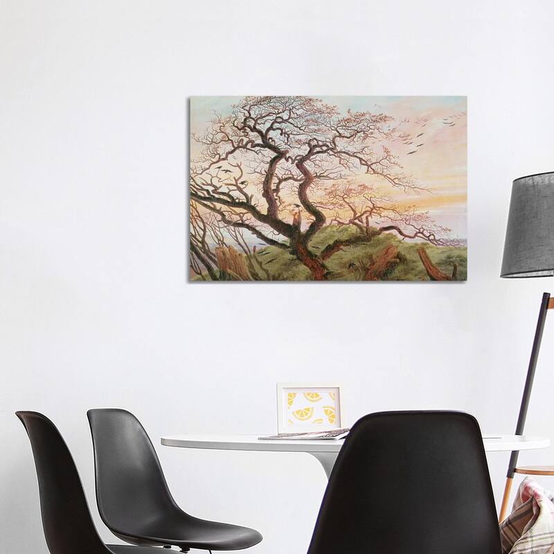 iCanvas "The Tree of Crows, 1822 " by Caspar David Friedrich Canvas Print - 26x40x1.5