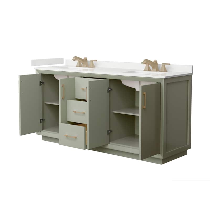 Wyndham Collection WCF414172D-QTZ-US3MXX Strada 72" Free Standing